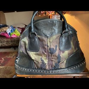 PRADA leather and CAMO Satchel